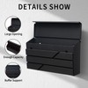 Wall Mount Mailbox for House Outside, Large Capacity Mailbox with