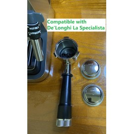 Filter Basket Replacement Compatible with De'Longhi La Specialista Linea Classic EM450M Casabrews Gevi Nerveta Espresso Machines Pressurized Espresso Basket Sieve Coffee Basket 51mm 2 Cup