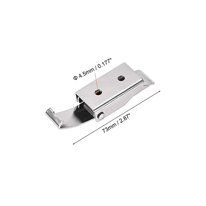 uxcell 2.87-inch SUS304 Stainless Steel Draw Toggle Latch with Spring-Steel
