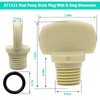 Pool Pump Drain Plugs 071131-192115 with O-Ring Replacement for Pentair