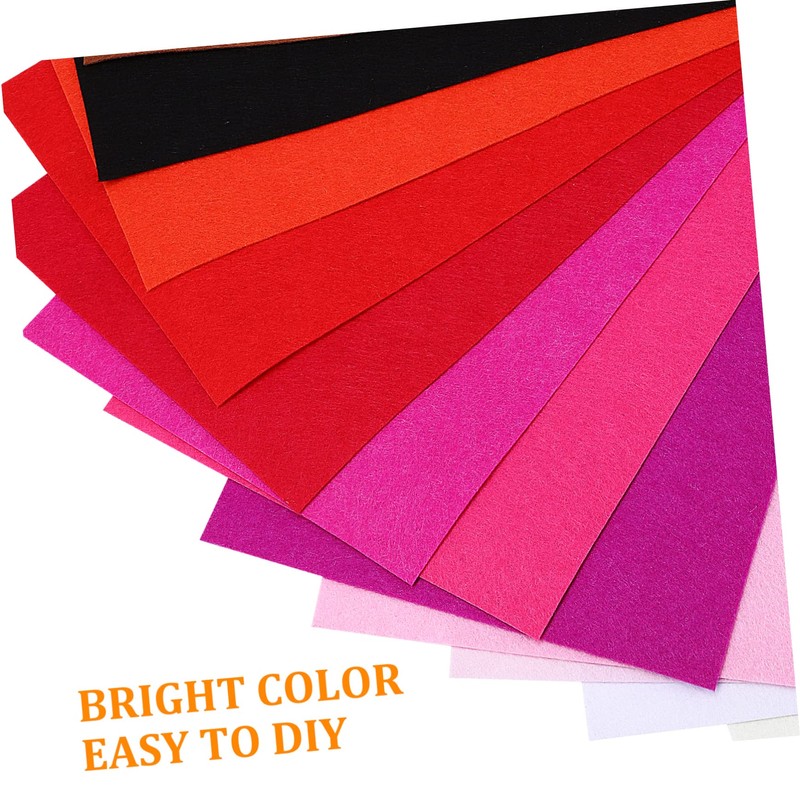 DOITOOL 40pcs Felt Sheets for Crafting Multi Quilting Fabric Sheets
