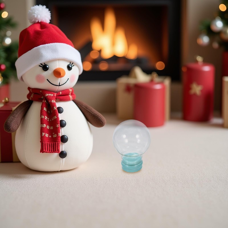 VALICLUD Empty Snow Globe Glass Replacement 45mm Dome Glass with