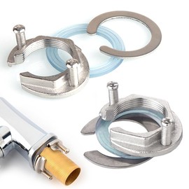 Set of 2 Stainless Steel Tap Mounting Nut, Prevents Loose Tap Fittings for Kitchens and Bathroom Faucets, Tap Fixing Tap Adapter Accessories Installation Tool 31 mm