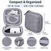 Portable Electronics Organizer Case for Cables – Compact Square Storage