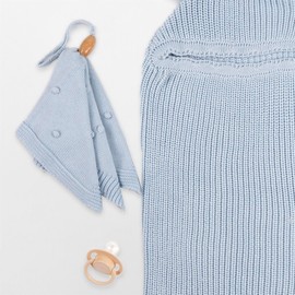 Minora Baby Knitwear Cocoon Swaddle Set, 0-8 Months, Winter Sleeping Bag, Newborn Swaddling Bag, Cotton