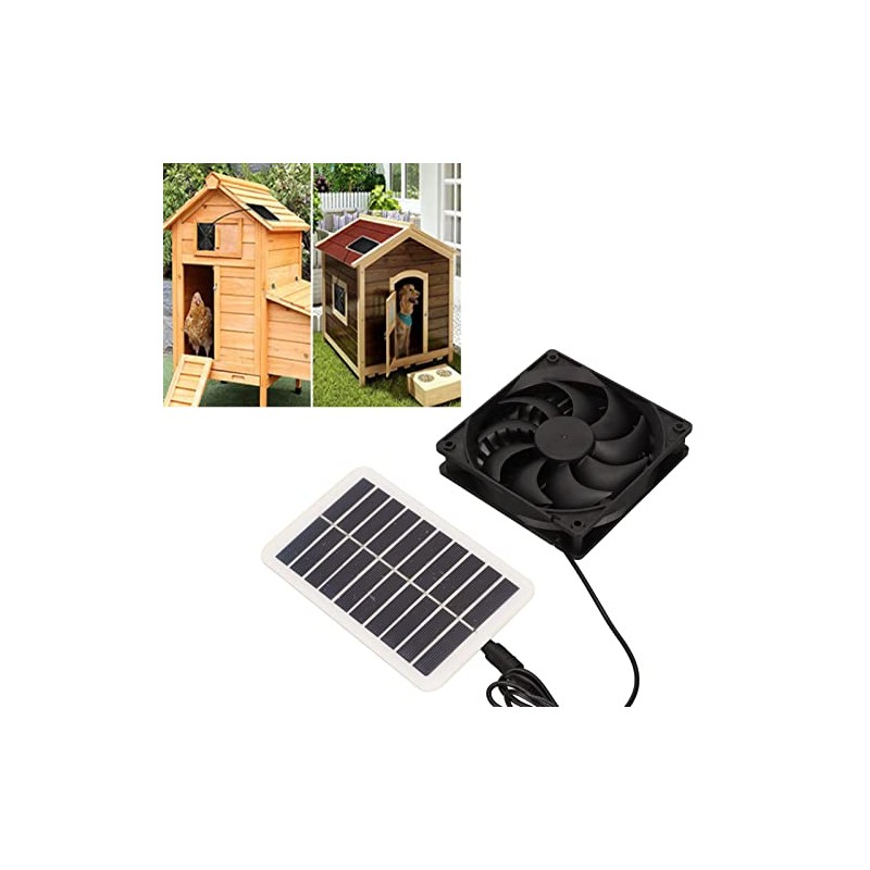 Efficient Solar Power Panel Exhaust Fan, Energy Saving and Odor