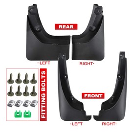 A-Premium 4PCS Splash Guards Mud Flaps Mudguards Mudflaps Compatible with Toyota RAV4 Base Limited Sport SUV 2006-2012 (with Fender Flares) Front and Rear