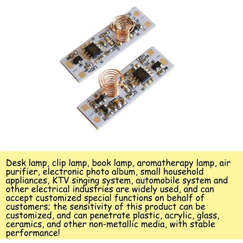 KOOBOOK 2Pcs Mini Touch Sensor Switch LED Strip Brightness Control