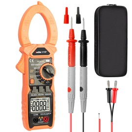 RuoShui Digital Clamp Meter Multimeter 1000A TRMS 6000 Counts Auto Ranging Ampmeter AC/DC Current Clamp Volt Meter Voltage Tester,VFC,LOZ Mode,Inrush Current Voltage Hz/% Resistance Tempera Continuity