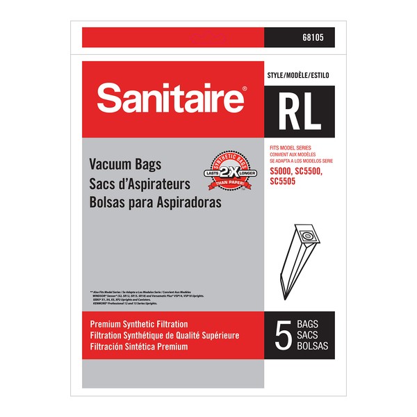 Sanitaire RL Premium Synthetic Bag 68105 (for EON Vacuums) White Large