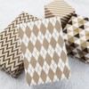 Classical Geometric Gift Wrapping Paper for Men Women, 8 Pieces