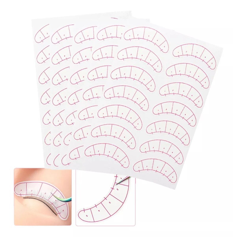 Veraly 280 Parches Guía Extensión Pestañas Aplicación Lashes Ojos F