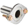 Fortune JFS-5060 JDM Stainless Steel Flange Silencer, Intermediate Pipe Size