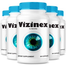 (5 Pack) Vizinex Capsules – Daily Eye Care Formula with a Premium Blend to Support Visual Wellness, Eye Comfort & Healthy Vision | Just 2 Gentle, Easy-to-Swallow Pills for Everyday Use (300 Capsules)