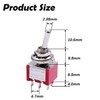 mxuteuk MTS-202 6 Clamp 2 Position DPDT Mini Miniature Toggle
