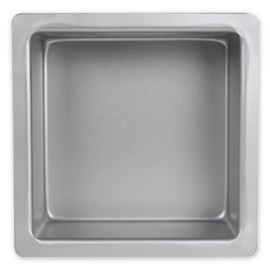 PME Professional Aluminum Square Cake Pan (9 x 9 x 4), Standard, Silver
