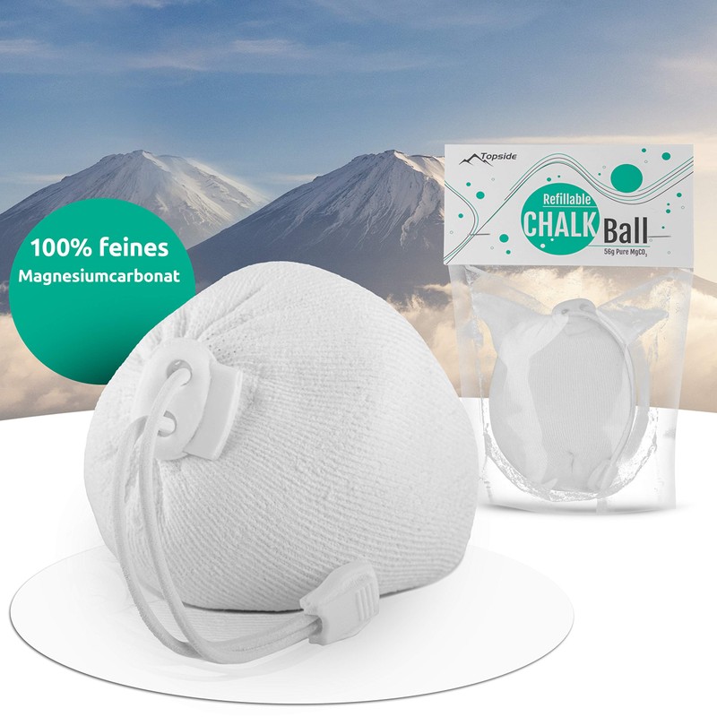 TOPSIDE 3 x Chalk Balls, Refillable, 56 g, Chalk Ball