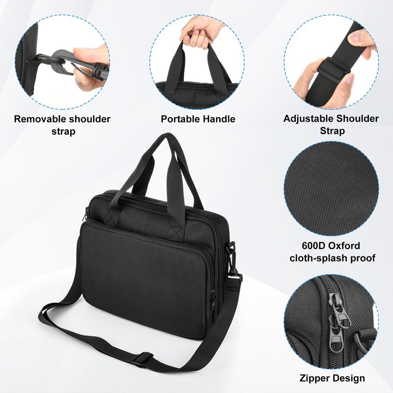 Homakover Large Walkie Talkie Case Bag with Shoulder Strap, Walkie
