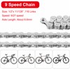 Bicycle Chain 6/7/8/9/10-Speed 116 Links, Special Steel Bike Chain, Bicycle