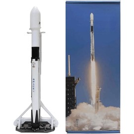 yuanpulalala Dragon+F9 Starship Heavy Metal Diecast Rocket Model Simulation Static Desktop Display (Falcon 9 Set)