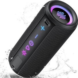DSP Voice Tuning, Optimized for Japanese Sound Source: Portable Speaker Bluetooth 5.4, 30W Ultra Loud Wireless Speaker: Boost Base 3.0, 30H Playtime, 8 RGB Modes, IPX7 Waterproof, TWS Pairing, Gift
