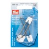Prym Nappy Pins, Metal, White, 55 mm (4 pins)