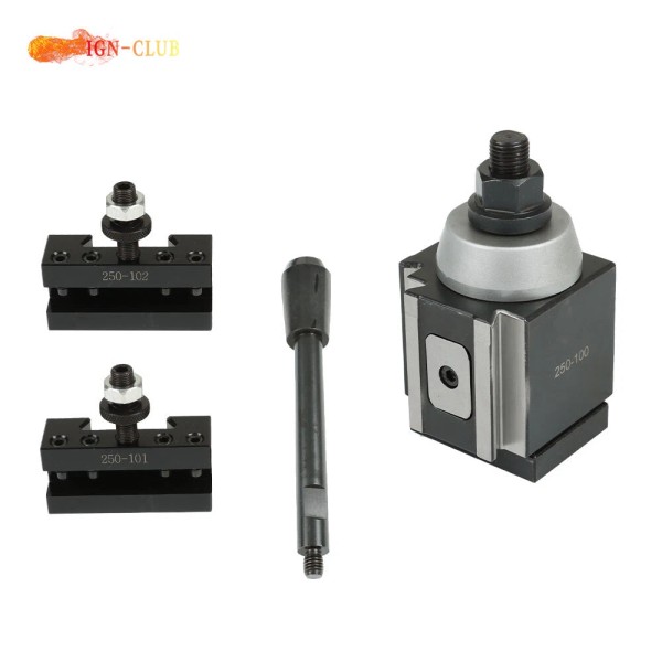 ign-club Quick Change Tool Post 250-100 + 2 holders AXA