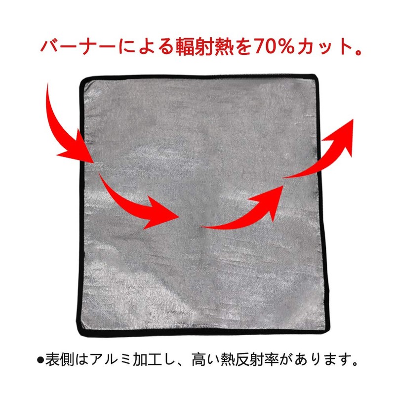 Yumosmn Burner Sheet, Heat Resistant Sheet, Flame Resistant Fiber, Bonfire