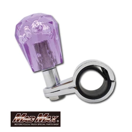 MADMAX MM75-S002-PU Handle Spinner, Diamond Cut, Foam, Purple