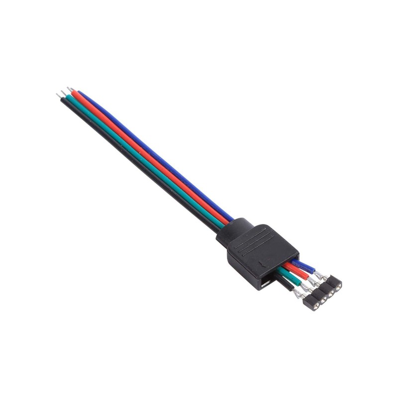 Conector de 4 pines, conector sin soldadura para tira de