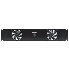PROCOOL SXT280 / 2U Silent Temp Controlled Rack Mount Fan/Airflow = Intake/Home Theater AV Cabinet Cooling Broadcast Network Server Recording Studio