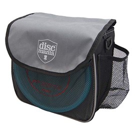 Discmania Starter Disc Golf Bag - Holds 7-9 Golf Discs, Water Resistant with Mesh Bottle Holder (Gray)