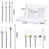 URAQT Ceramic Nail Drill Bits Sets, 10 pcs Electric Nail