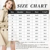 NANJUN Women's Double Breasted Trench Coat Overcoat (khaki 6)