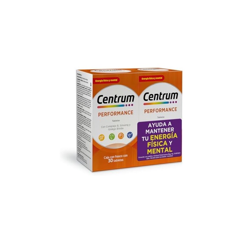 Centrum Performance Multivitaminico, Con Complejo B y Magnesio, 2 pack