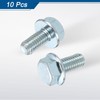 sourcing map 10pcs M8-1.25 x 16mm Metric Flange Hex Cap