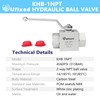 Ufixed 1" High Pressure Hydraulic Ball Valve,4500 psi,No Leak,Corrosion Resistance,Heavy