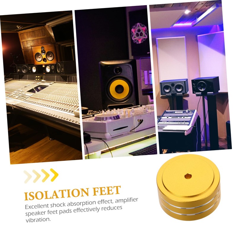 jojofuny 4sets Speaker Cabinet Feet Pads Rubber for Amplifier Isolation