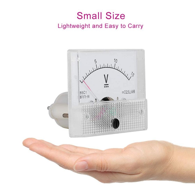 WANGCL Analog Mini Ammeter Voltmeter Professional Durable 2.5 Accuracy Voltage