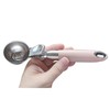 Ice Cream Scoop with Rubber Handle, 8 Inch Stainless Steel