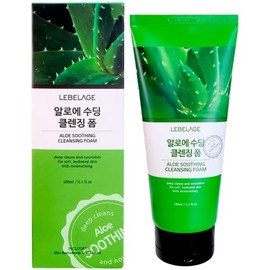 LEBELAGE - Bidameun. Aloe Soothing Cleansing Foam/lEspuma Limpiadora Facial Coreana De Áloe Vera. Calmante/ 180ml (1pz) - 180ml - Daily Care