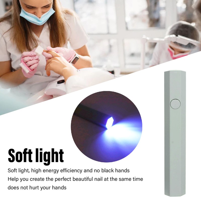 Handheld Nail Lamp Soft Light 1pcs LED Portable Cute Mini