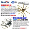 Velrifya Tentacle Dice Bait, Soft Plastic Urchin Baits for Bass