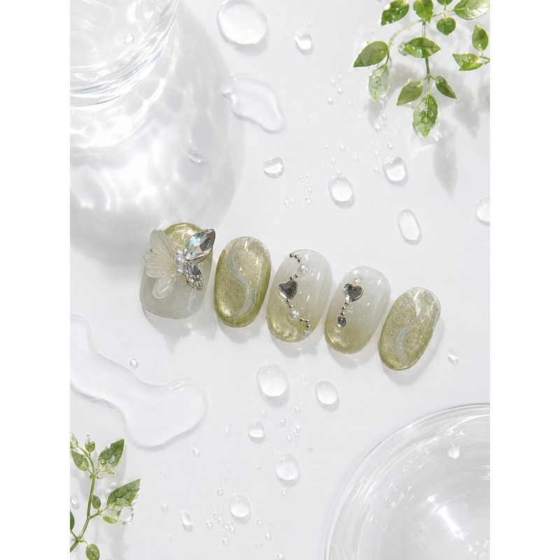Summer Nail Refreshing Rainwater Garden 4 Types - Raindrop /
