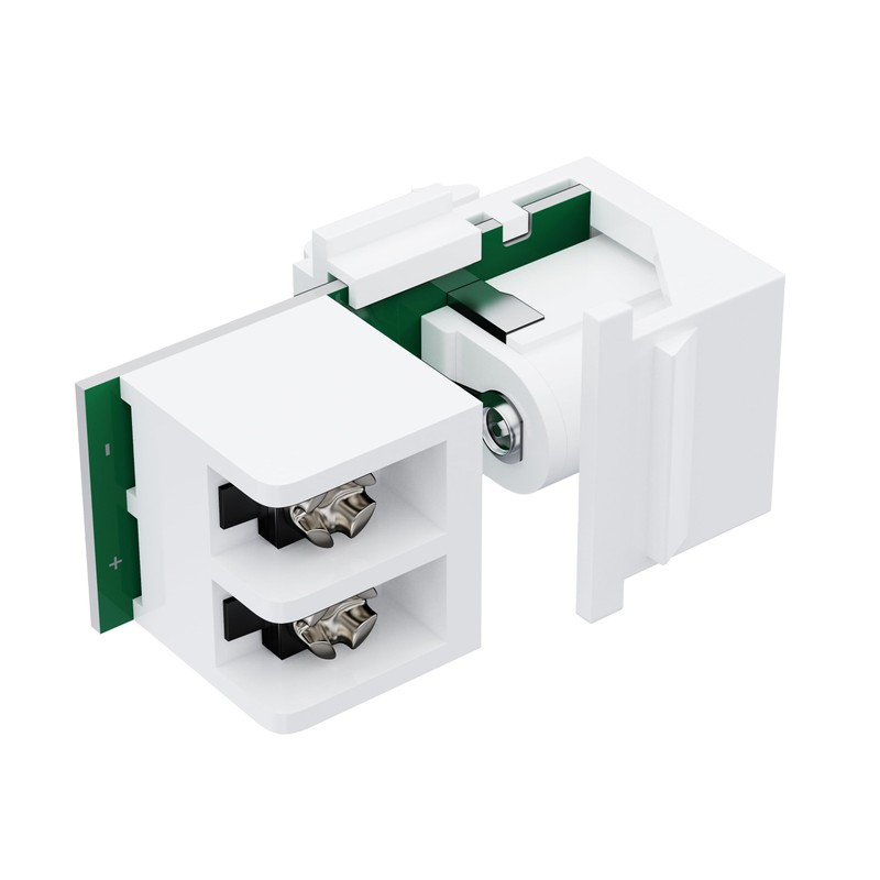 DIYTECH DC Keystone Jack, Power, 12v, 5.5mm x 2.1mm Connector
