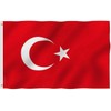 Turkey Flag 90 x 150 cm - Weatherproof Polyester Flag