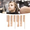 6pcs Bamboo Hair Comb Set for Barber Anti Static Heat