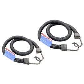 SuperBungee® Cords | 2 Pack of 32-Inch Cords (38" incl Hooks) That Stretch to 15 FEET