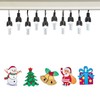 Collections Etc 10-Count Outdoor Holiday Projection String Lights, Plug-in