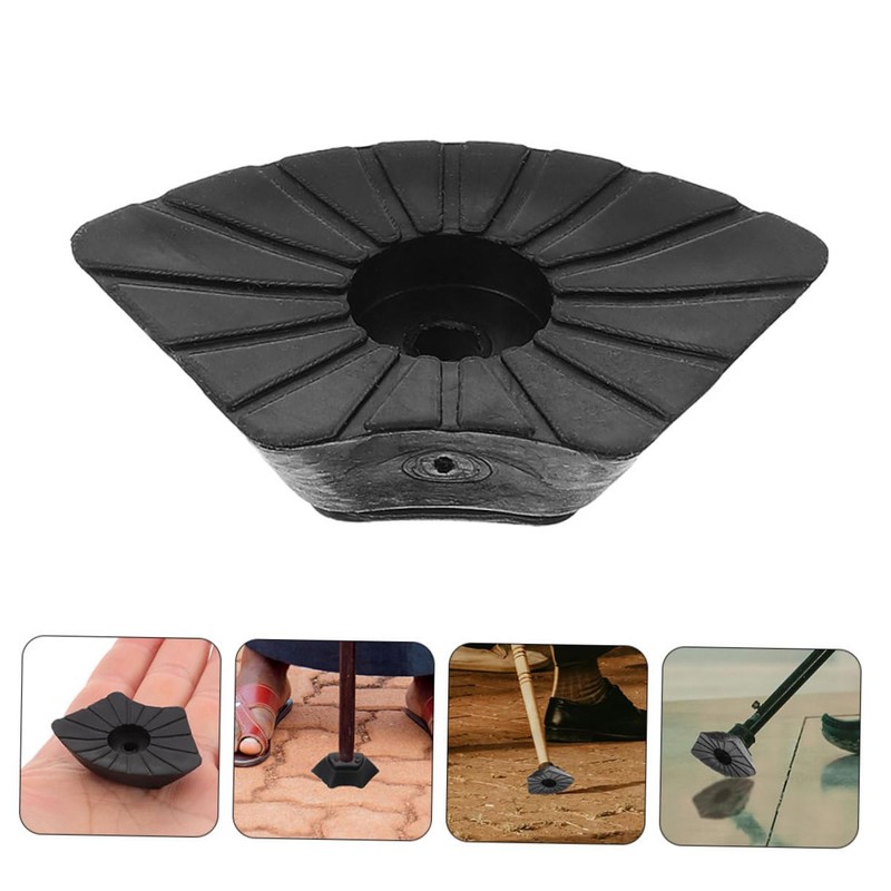 Kisangel Replacement Cane Tips 6 Pack Slip Rubber Covers for